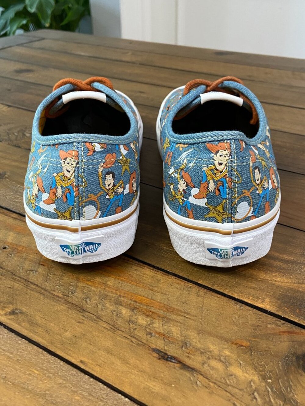 RARE Toy Story x Vans Authentic "Woody" Denim Sneakers Womens 10.5 Mens 9 - Picture 2 of 12
